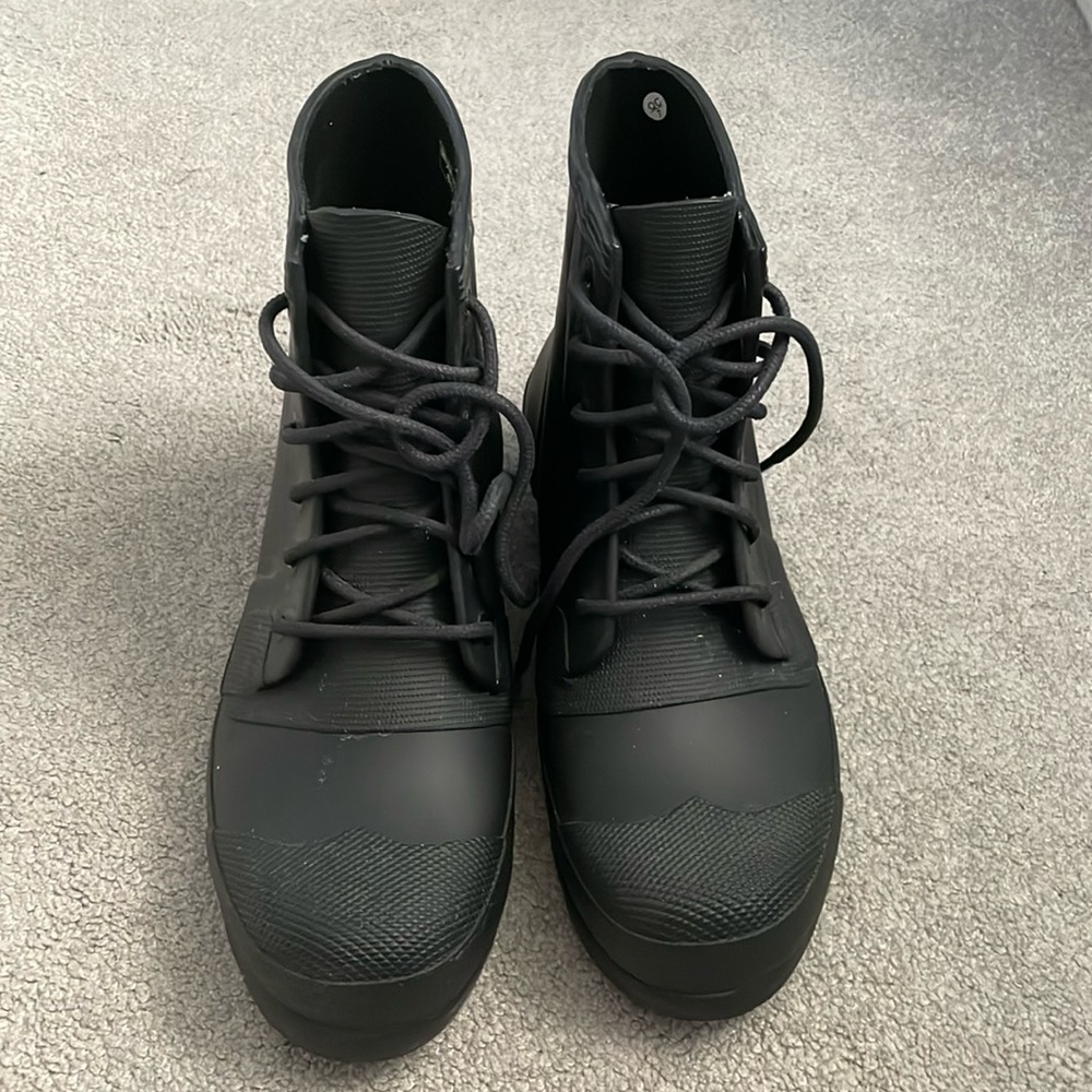 Men’s black hunter rubber combat rain boots